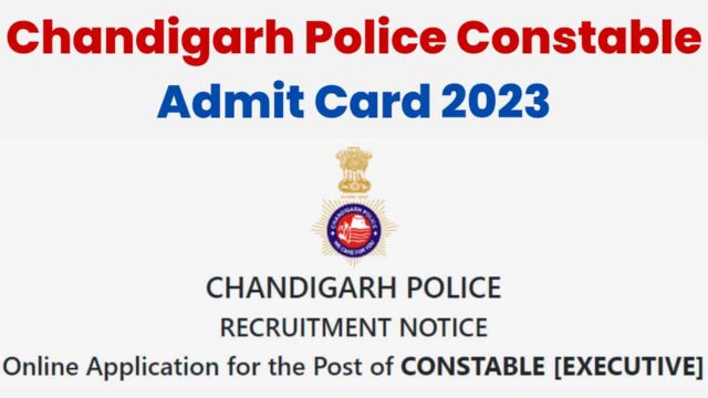Chandigarh Constable Admit Card 2023