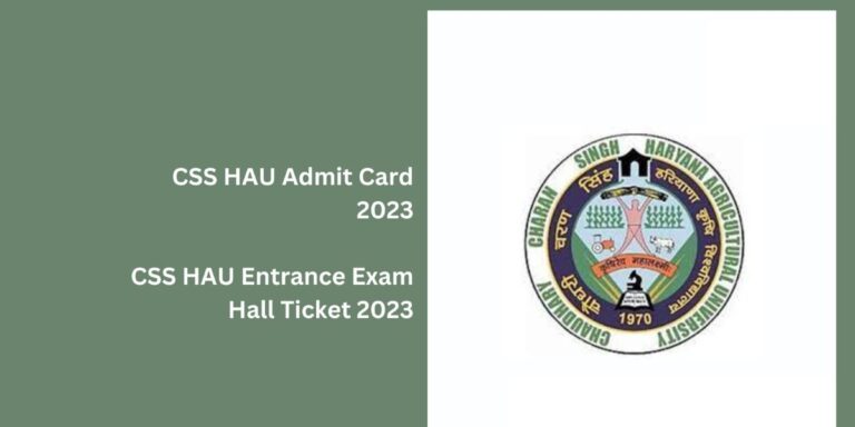 HAU Admit Card 2023