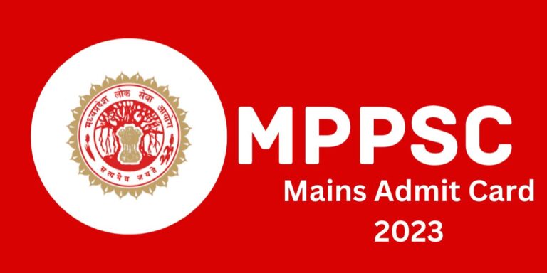 MPPSC Mains Admit Card 2021