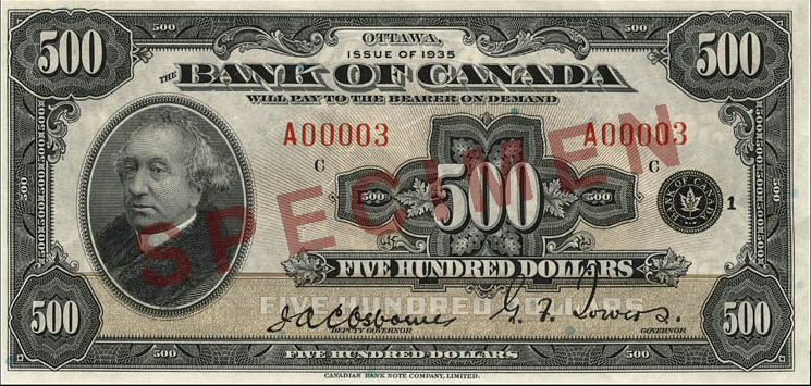 Canadian Government Giving $500
