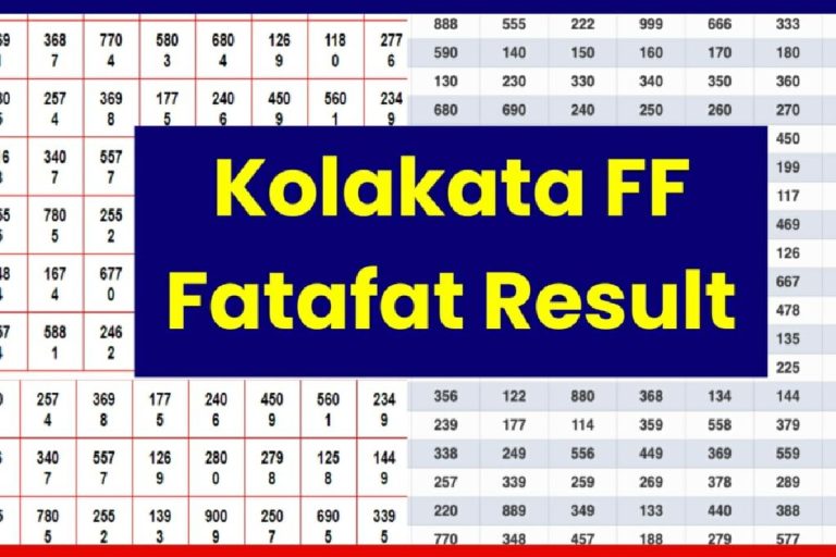 Kolkata FF Fatafat Result