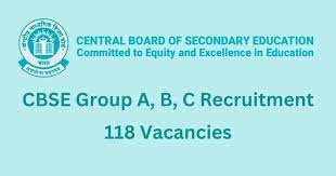 CBSE Group A, B, C Recruitment 2024